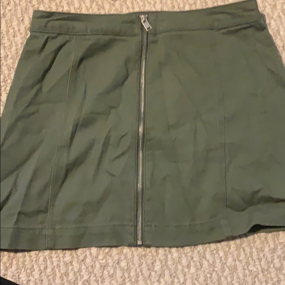 Green skirt